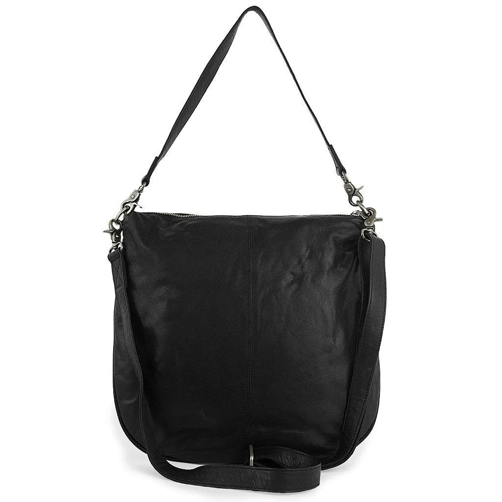 Idrissi | Women's Black Leather Shoulder Bag