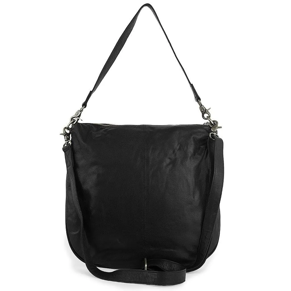 Idrissi | Women's Black Leather Shoulder Bag