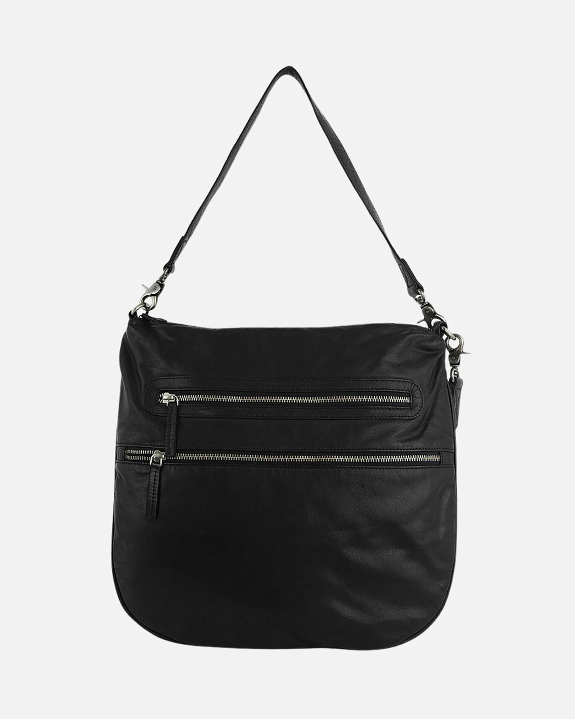 Idrissi | Women's Black Leather Shoulder Bag
