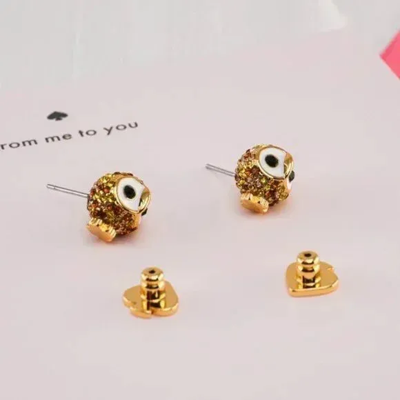 Kate Spade Night Sky Crystal Stud Earrings Brand New with Dust Bag