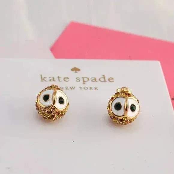 Kate Spade Night Sky Crystal Stud Earrings Brand New with Dust Bag