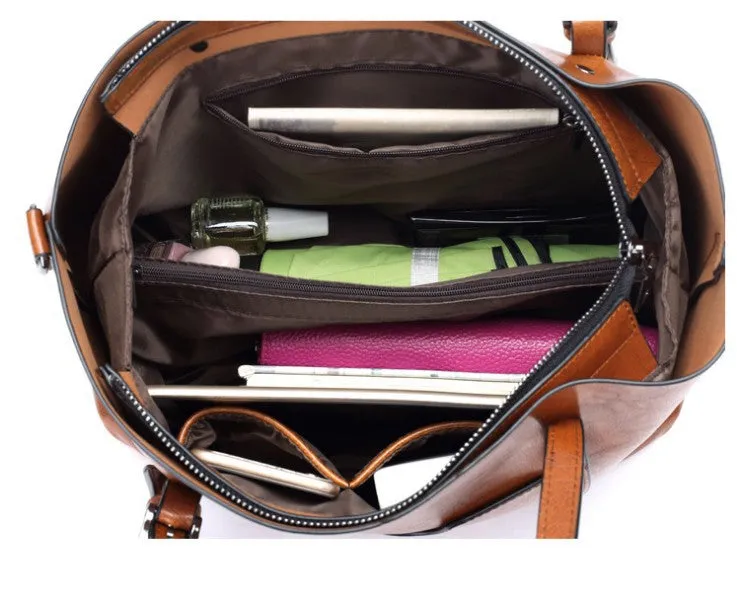 ladies large capacity handbag shoulder bag