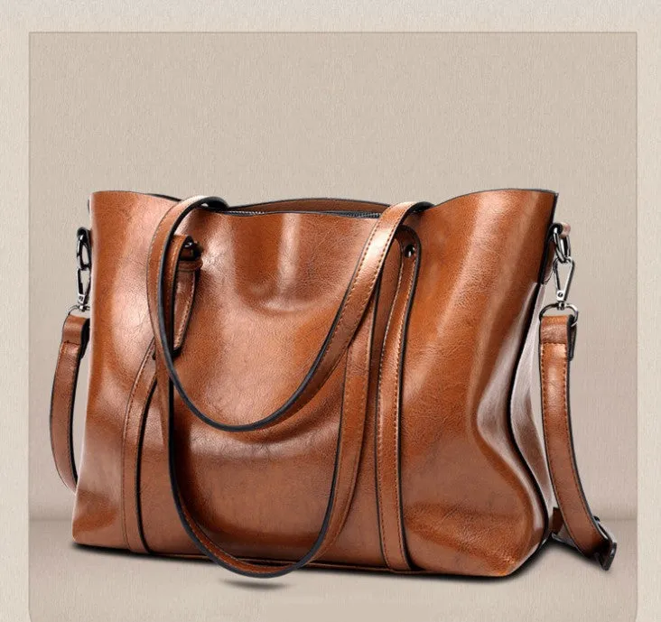 ladies large capacity handbag shoulder bag