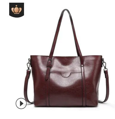 ladies large capacity handbag shoulder bag