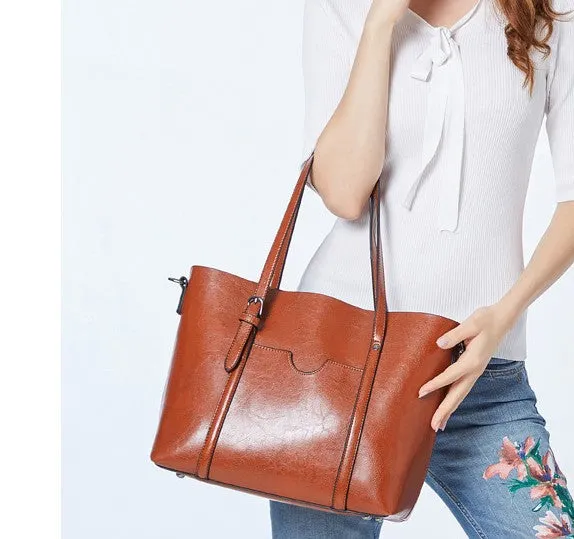 ladies large capacity handbag shoulder bag