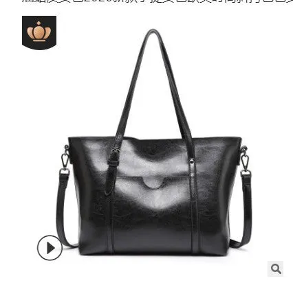 ladies large capacity handbag shoulder bag