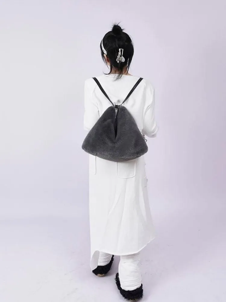 Large-capacity double shoulder fur bag 【s0000003474】