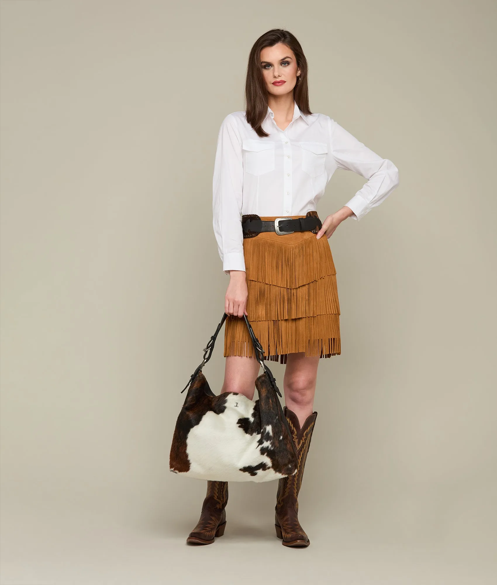 Large Maryn Shoulder Bag :: Brindle