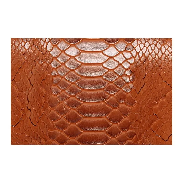 Luxury CrocTex PU Leather Shoulder Bag