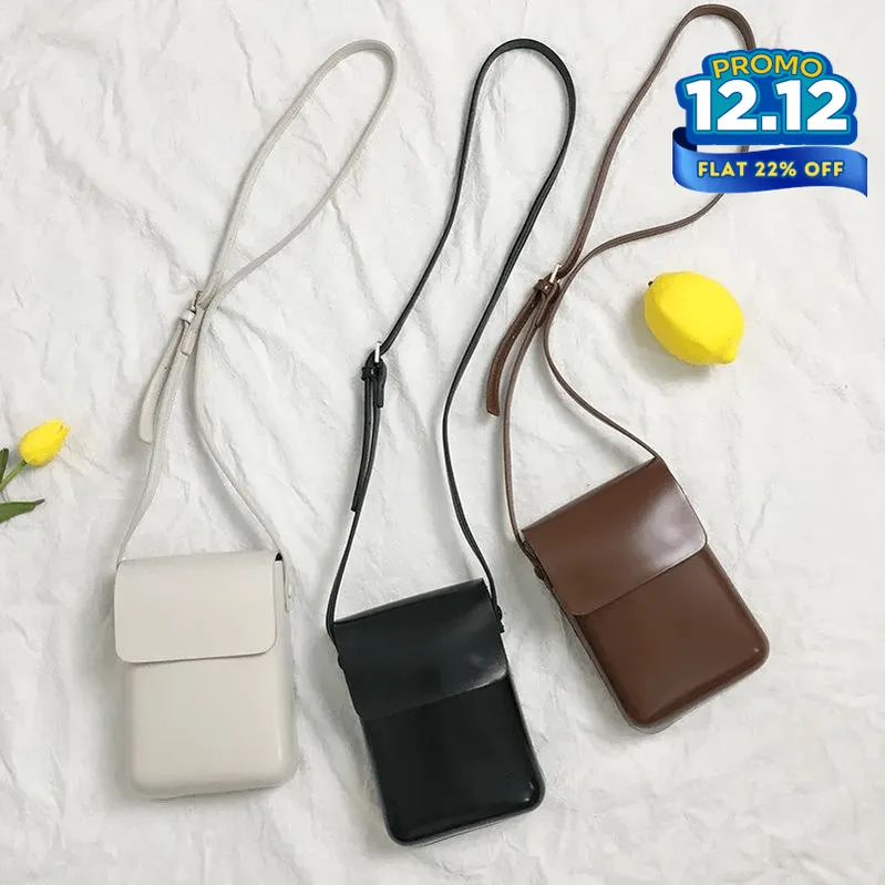 Luxury Crossbody Flap Leather Bag