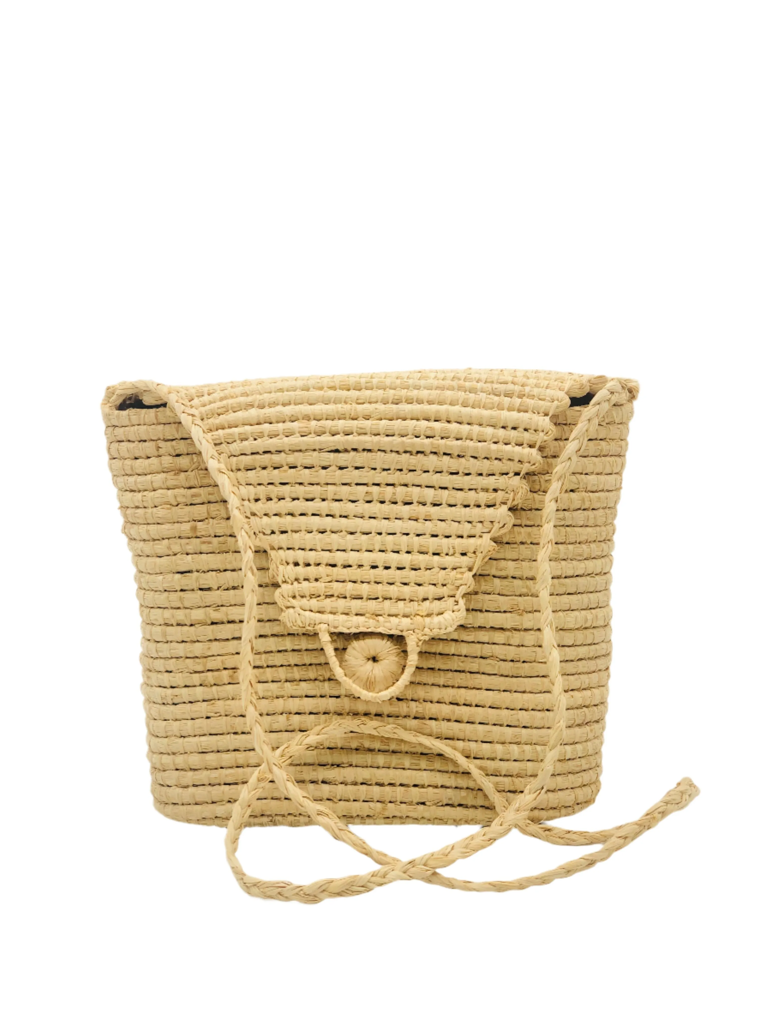 Manteca Crochet Natural Straw Crossbody Bag