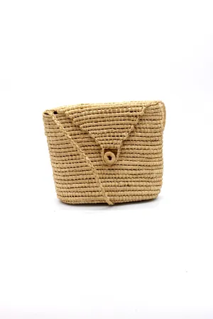 Manteca Crochet Natural Straw Crossbody Bag