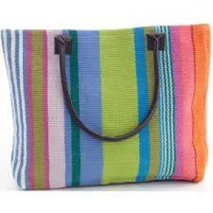 mellie stripe tote bag