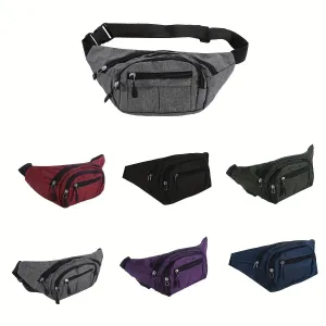 Men's And Women's Large-capacity Wear-resistant Sports Waist Bag Casual Bag Shoulder Chest Bag Light Sports Travel Bag Men's Messenger Backpack Waist Bag