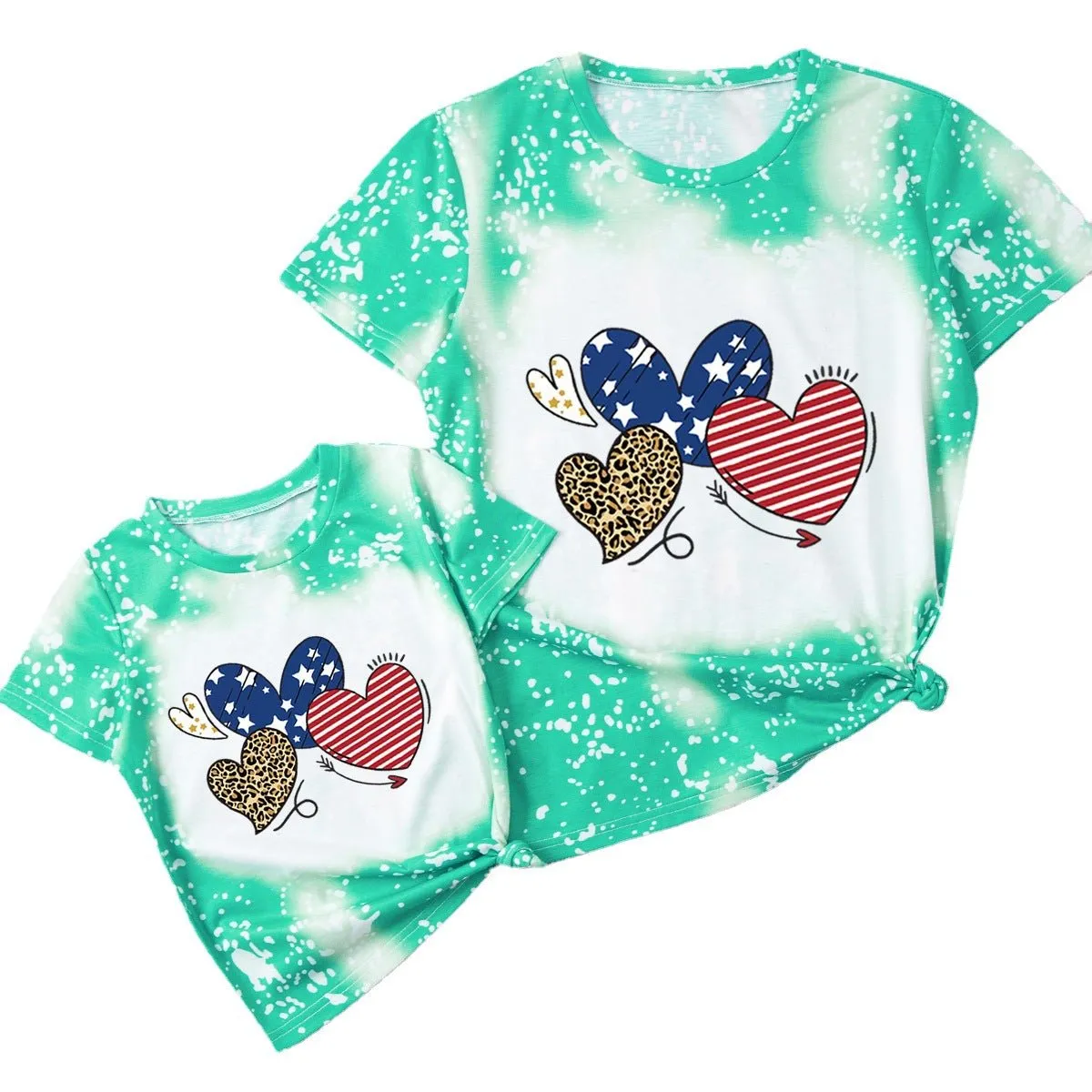Mom and Me Festive Prints Round Neck T-shirt (5 Colors)