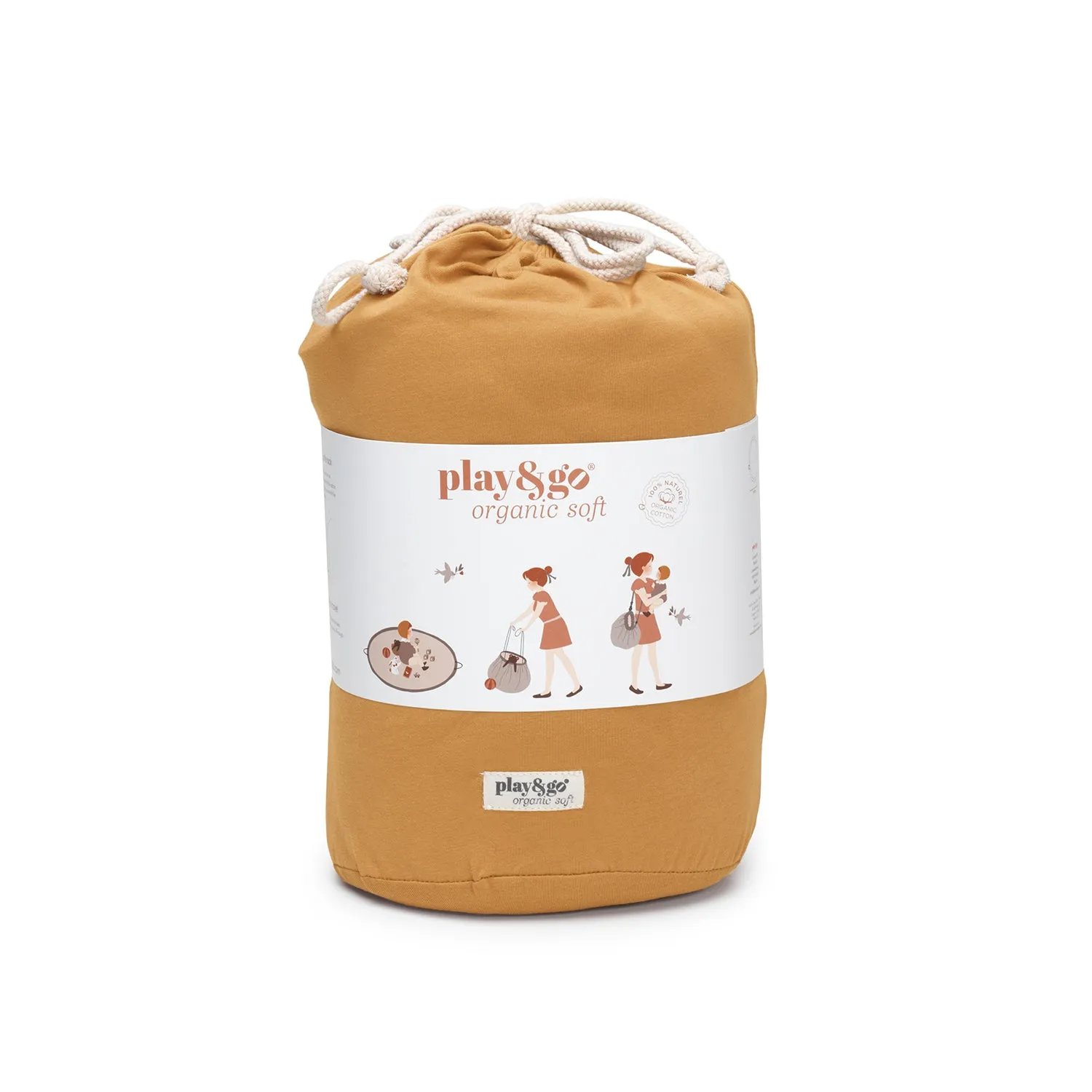 Mustard chai tea organic babymat