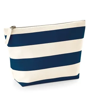 Natural/Navy - Nautical accessory bag