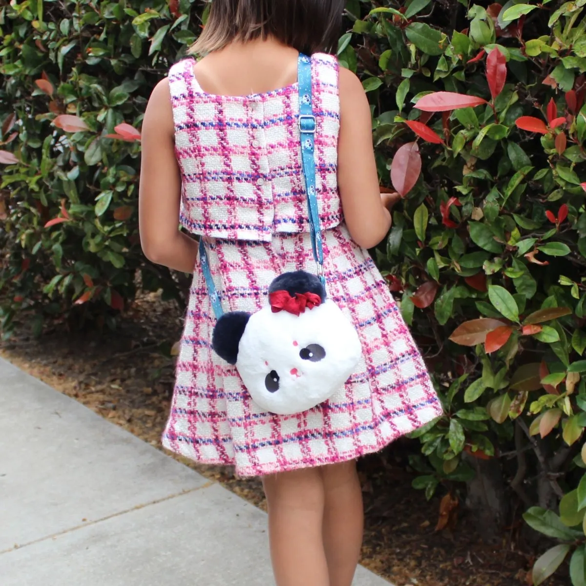 Panda Plush Bag Crossbody Purse Kawaii Cartoon Purse for Girls