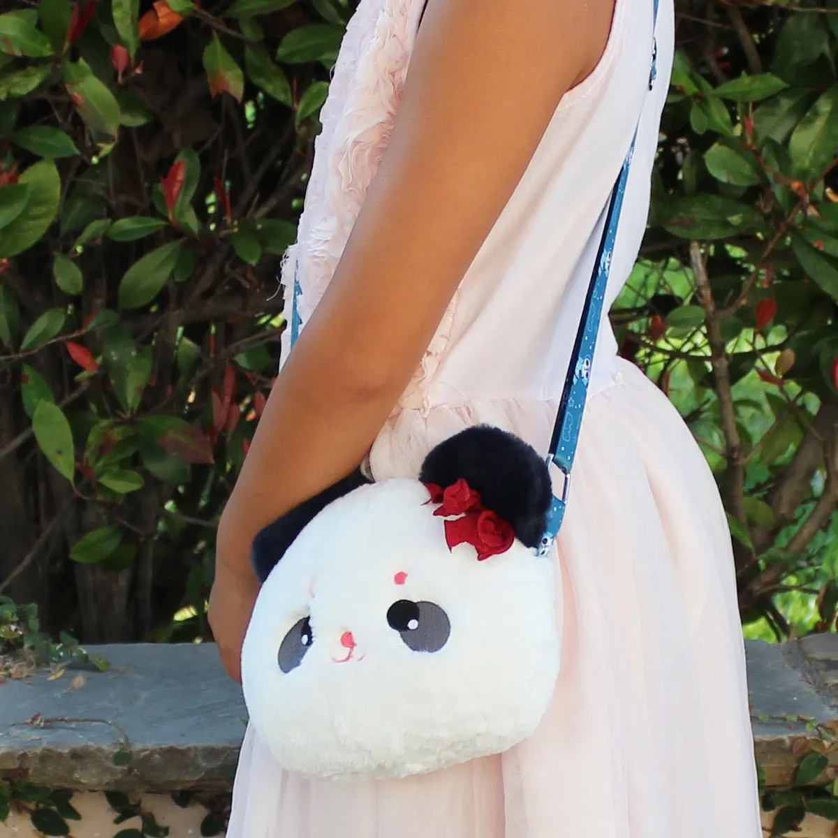 Panda Plush Bag Crossbody Purse Kawaii Cartoon Purse for Girls