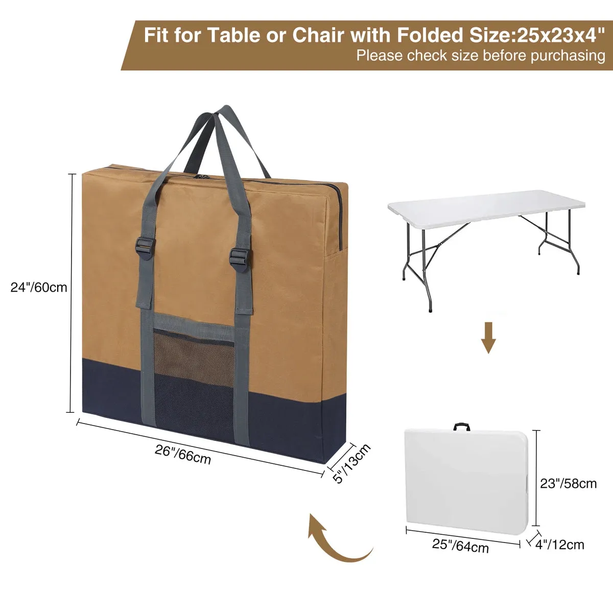 Portable Folding Storage Table Bag