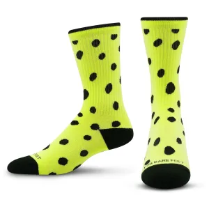 Premium Crew Socks Dottie Lime