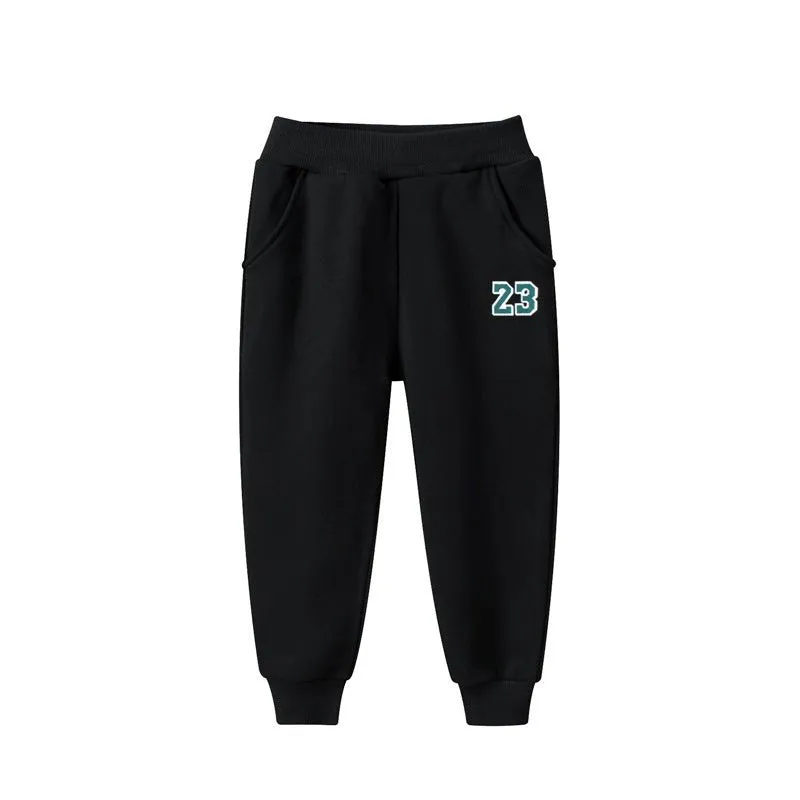 Premium Toddler/Kid's Casual Pants in Black and Gray