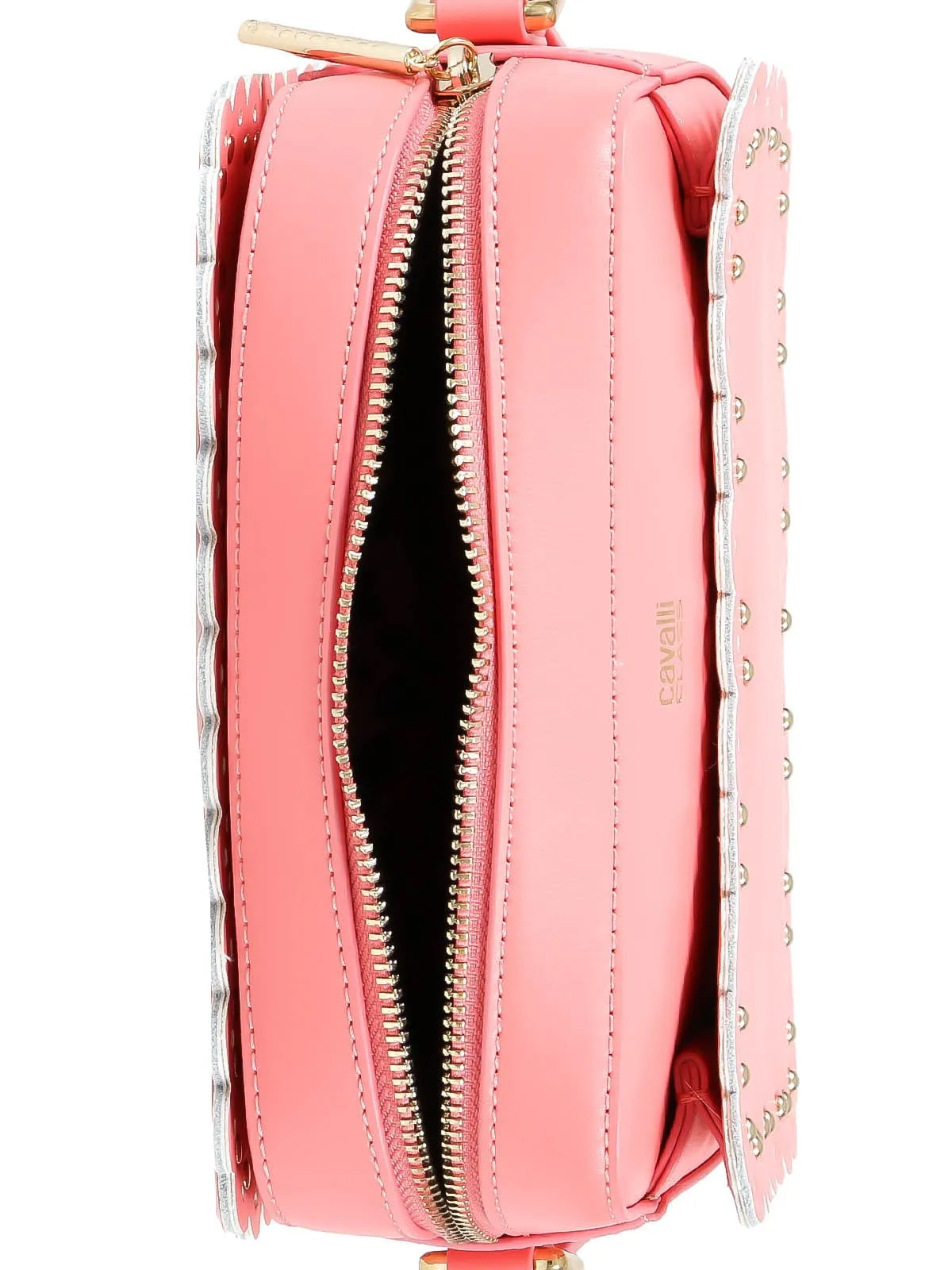 Roberto Cavalli Class GWLPEY 045 Leolace 002 Peach Small Shoulder Bag