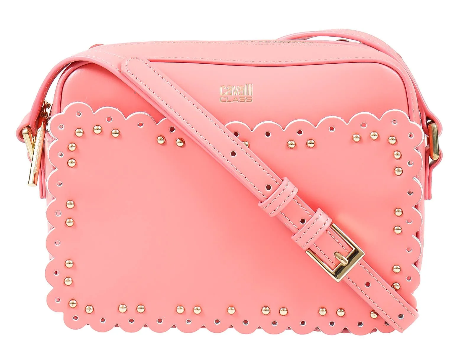 Roberto Cavalli Class GWLPEY 045 Leolace 002 Peach Small Shoulder Bag