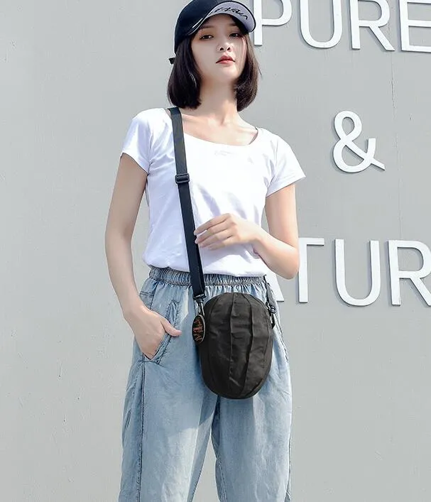 Rugby Stlye cotton Linen bag  shoulder strap single shoulder bag 1002