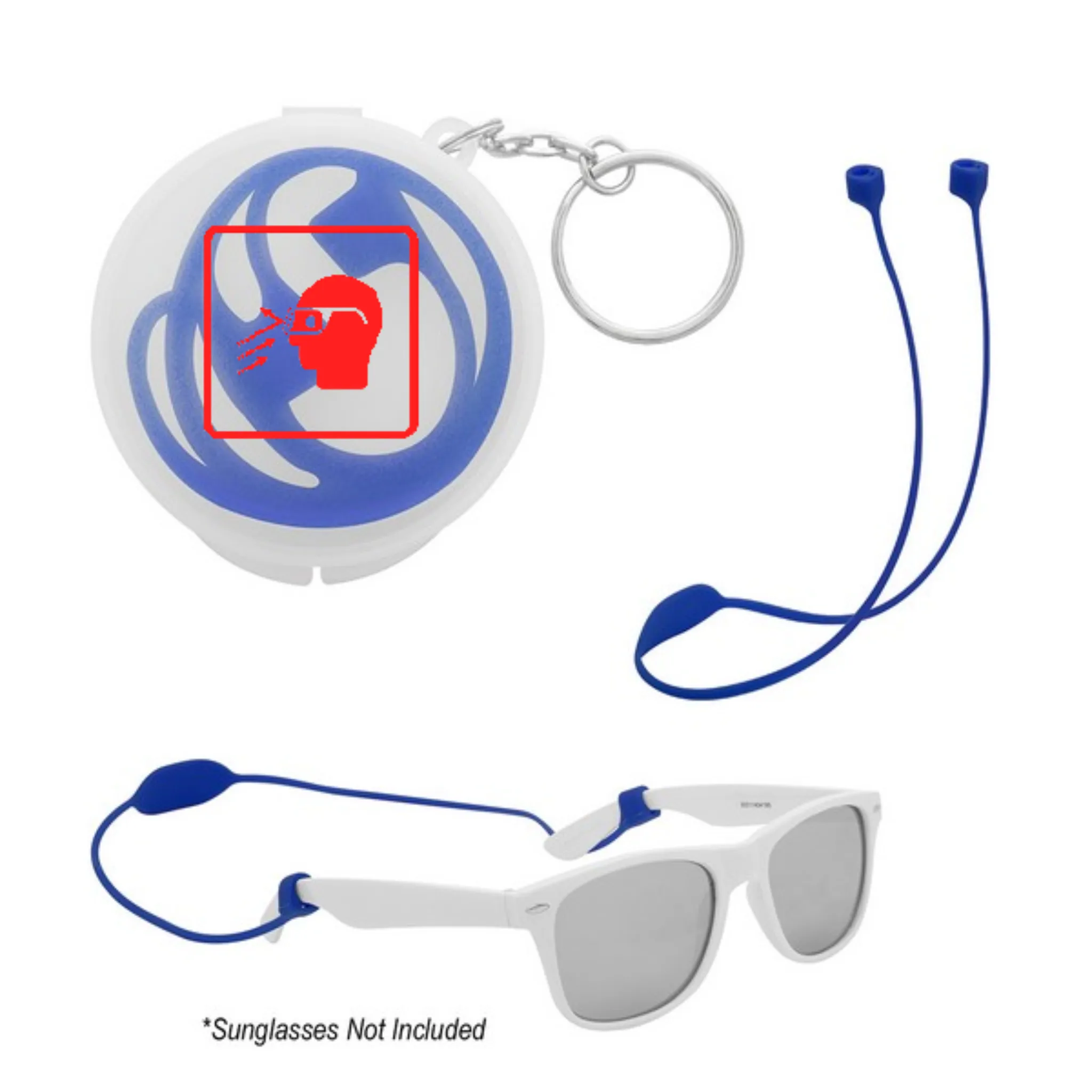 Secure Strap Ear Pod & Glasses Holder - SKU#403587