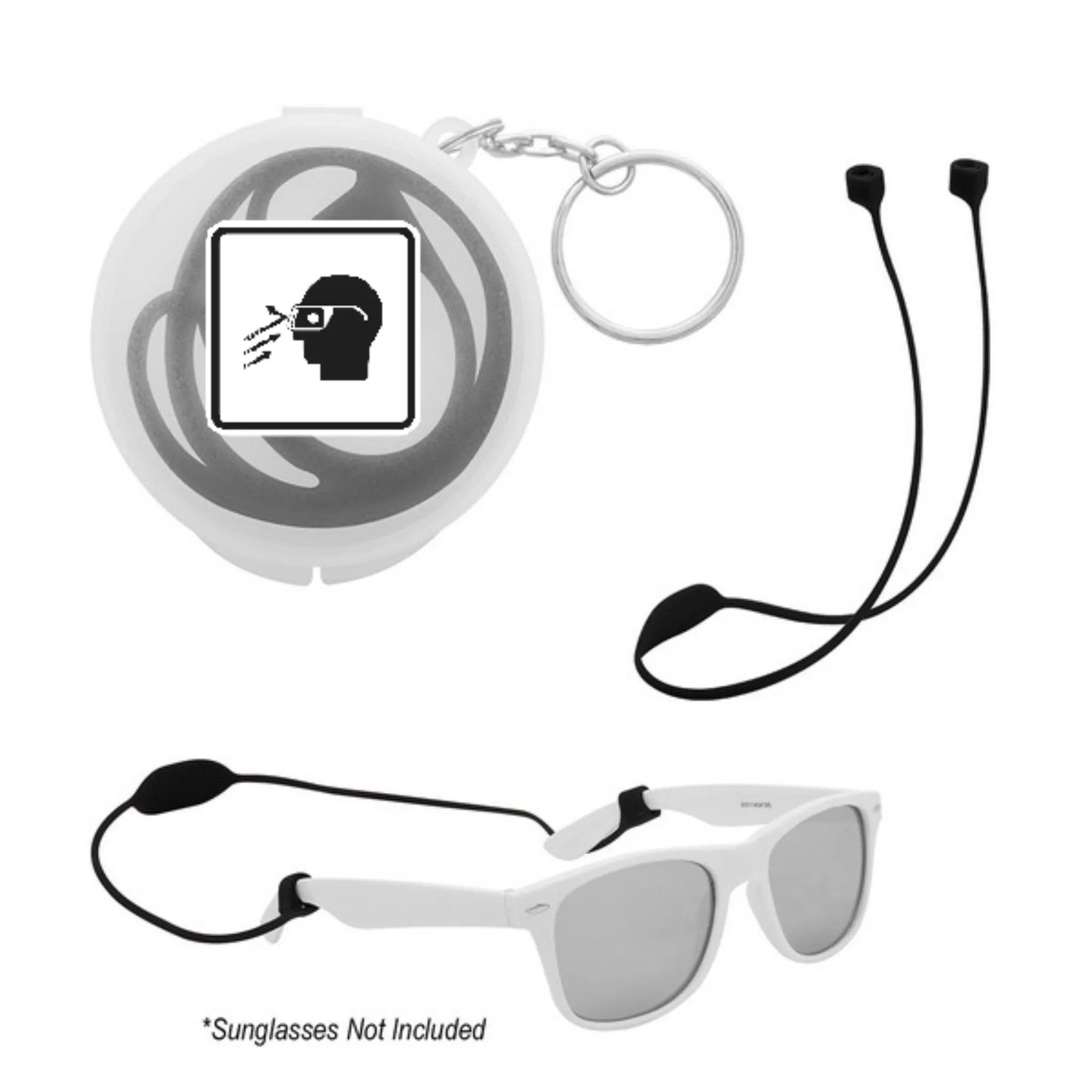 Secure Strap Ear Pod & Glasses Holder - SKU#403587
