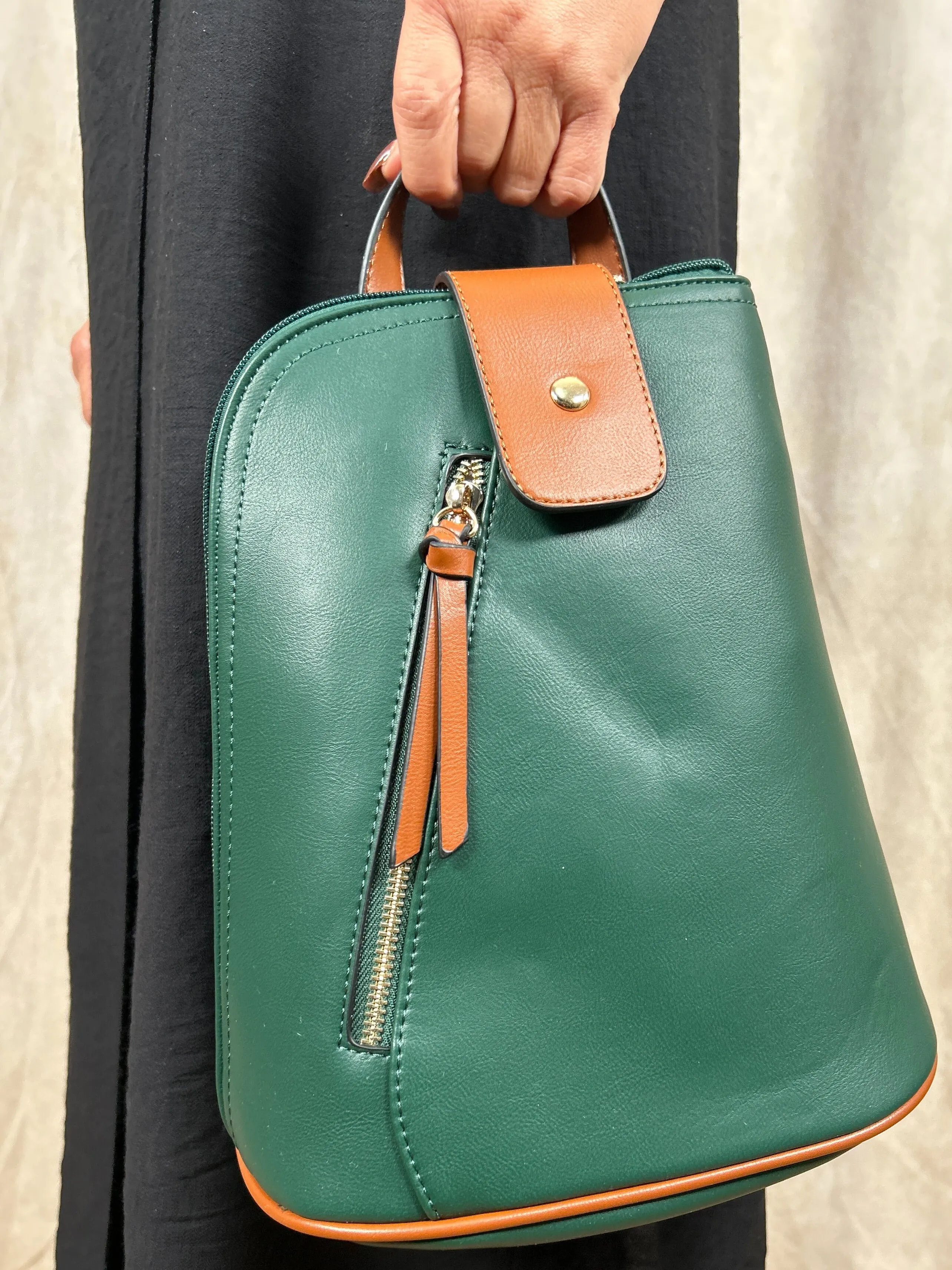 Tan Detail Backpack