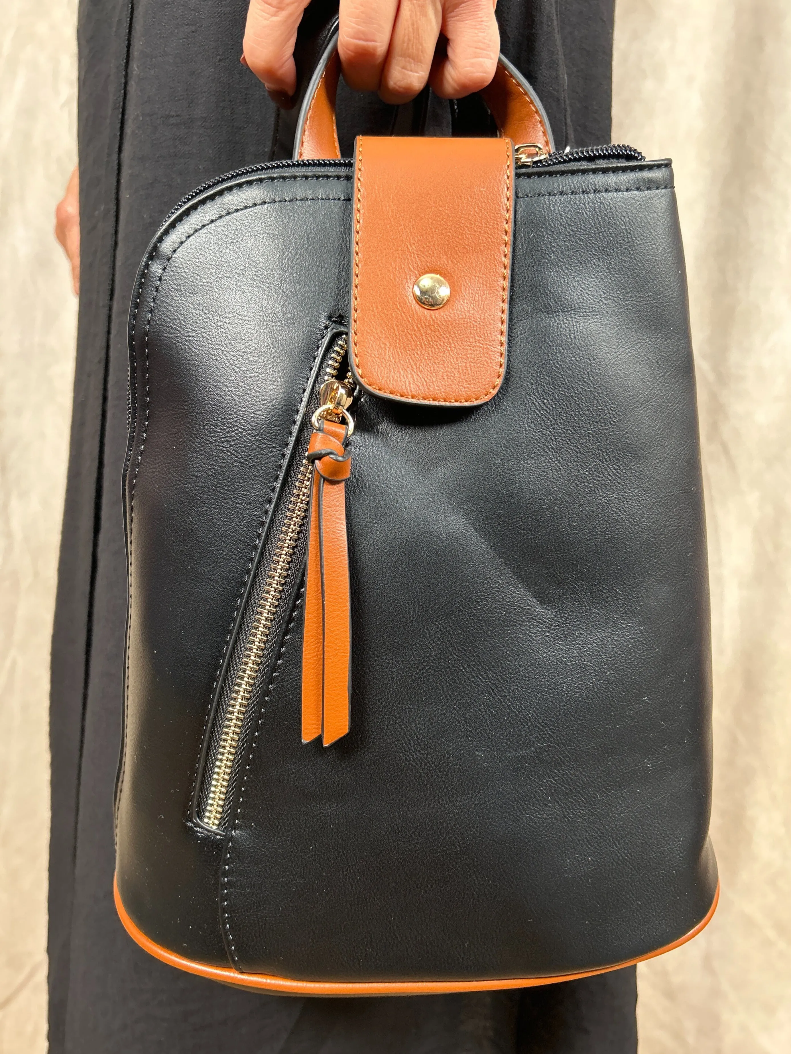 Tan Detail Backpack
