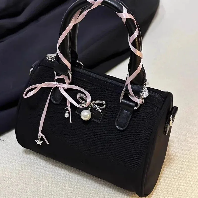 TAVIMART  -  Korean Chic Y2k Aesthetic Top-Handle Bags Women Fashion Elegant Bow Shoulder Crossbody Bag Casual Office Lady Purse and Handbags