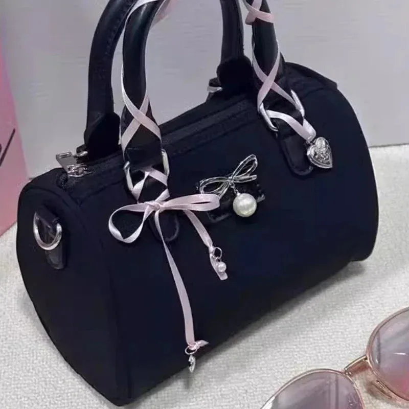 TAVIMART  -  Korean Chic Y2k Aesthetic Top-Handle Bags Women Fashion Elegant Bow Shoulder Crossbody Bag Casual Office Lady Purse and Handbags