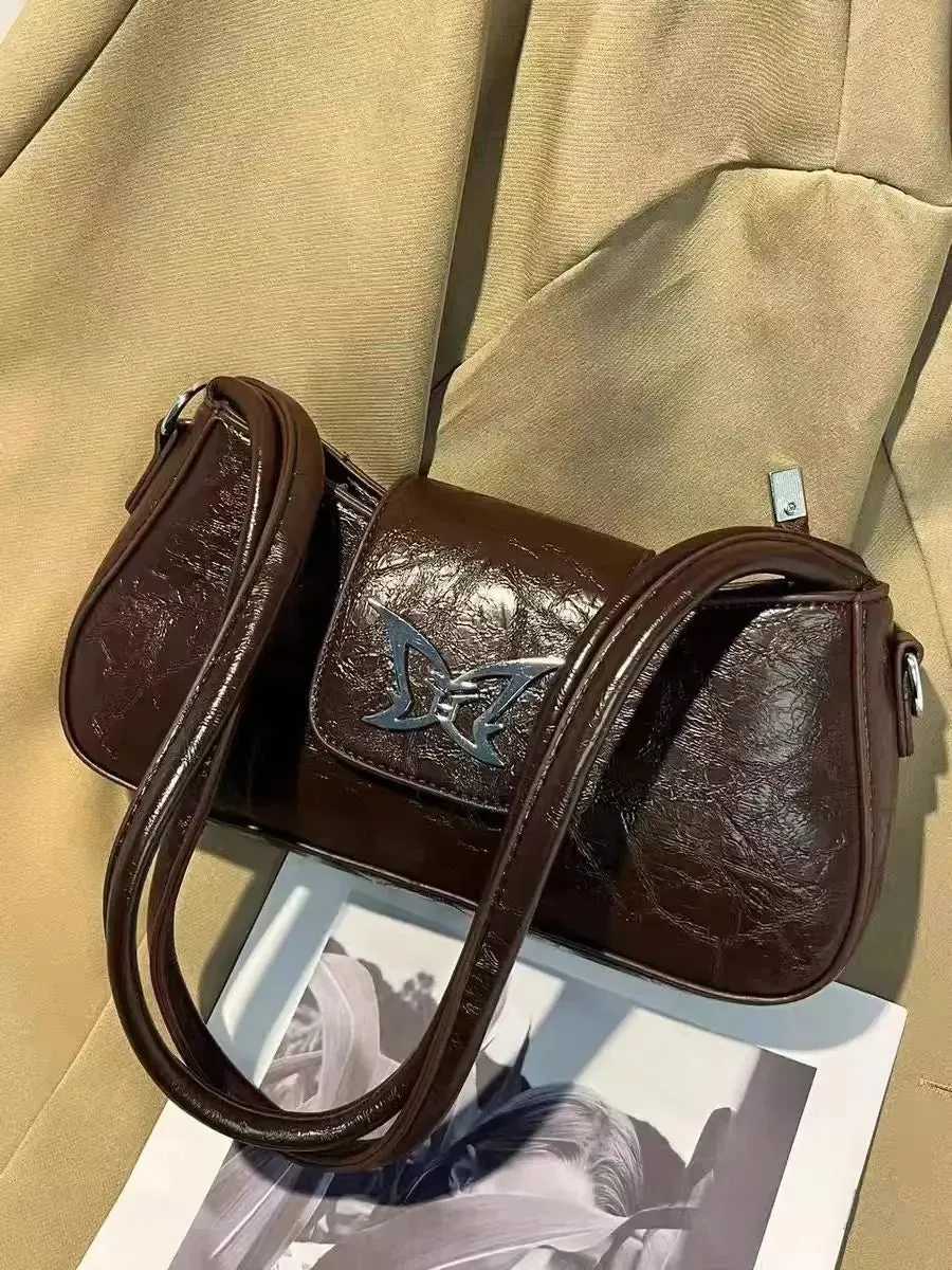 TAVIMART  -  New Vintage Underarm Commuter Bags Design Butterfly Embroidery Portable Shoulder Bag All-match Shoulder Crossbody Bags