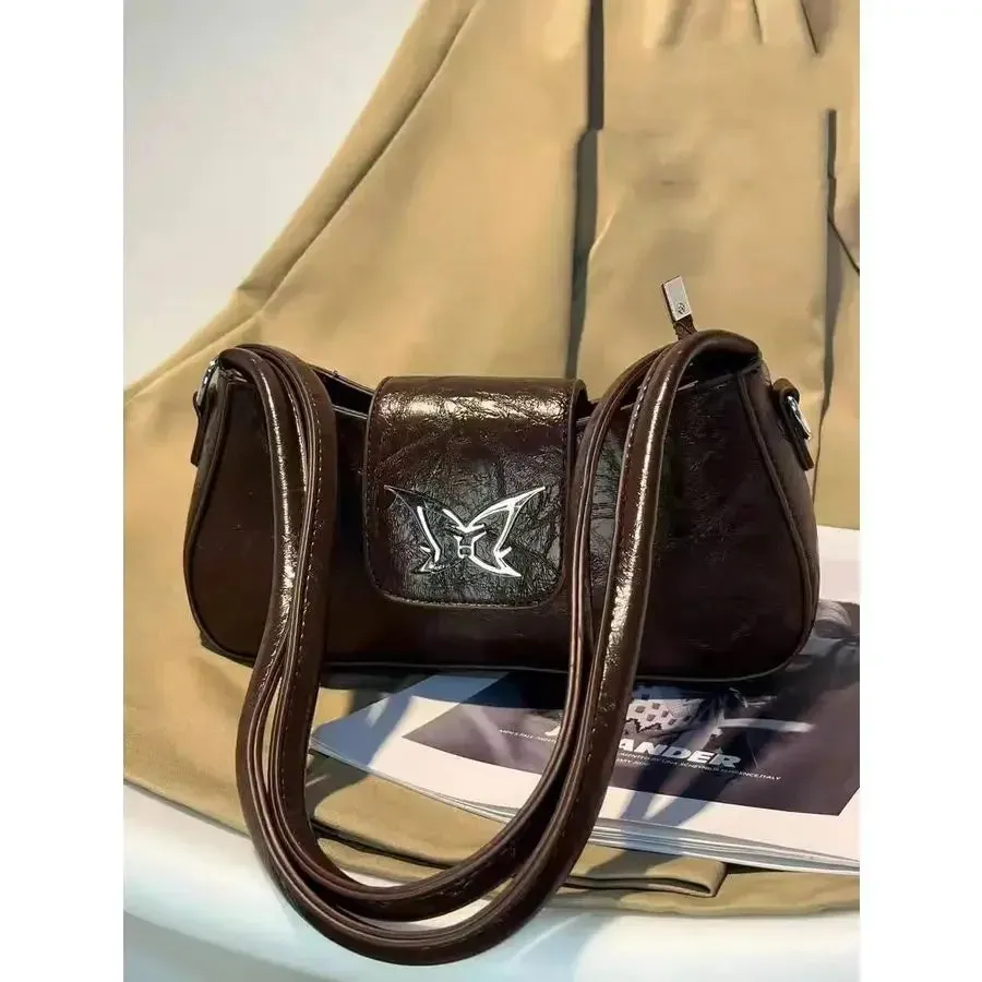 TAVIMART  -  New Vintage Underarm Commuter Bags Design Butterfly Embroidery Portable Shoulder Bag All-match Shoulder Crossbody Bags