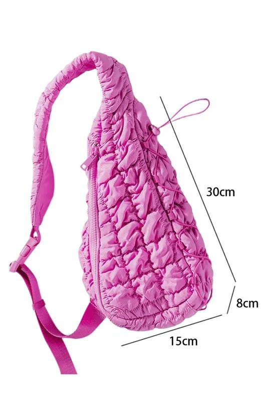 TEEK - Quilted Drawstring jennie sling bag