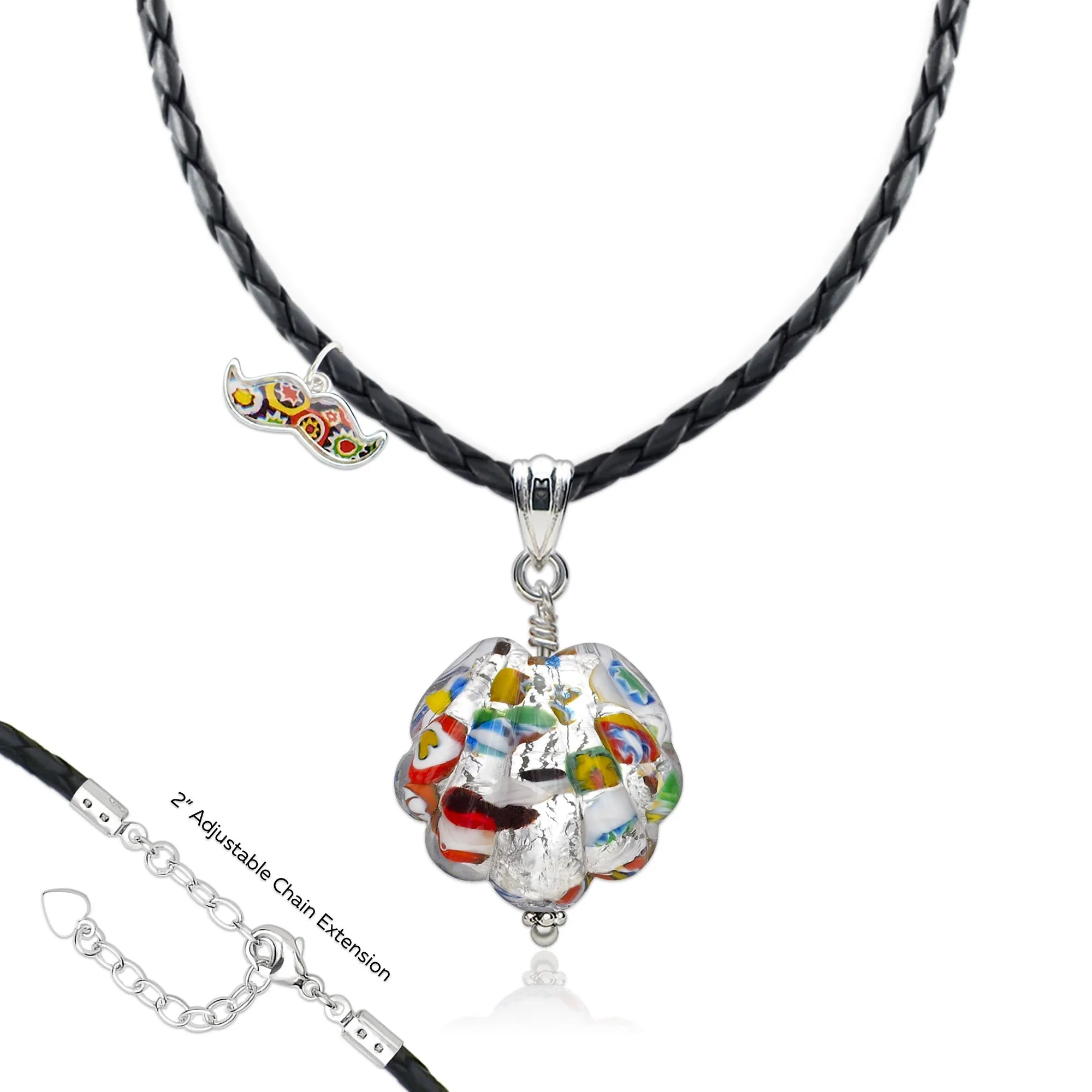 The Kiss Silver Shell Necklace