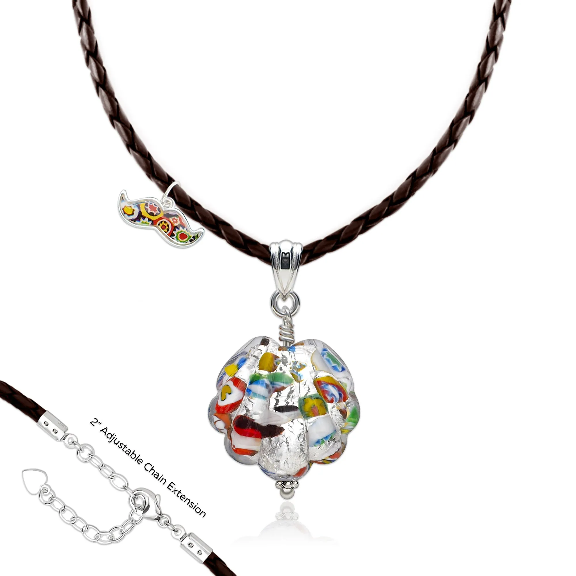 The Kiss Silver Shell Necklace