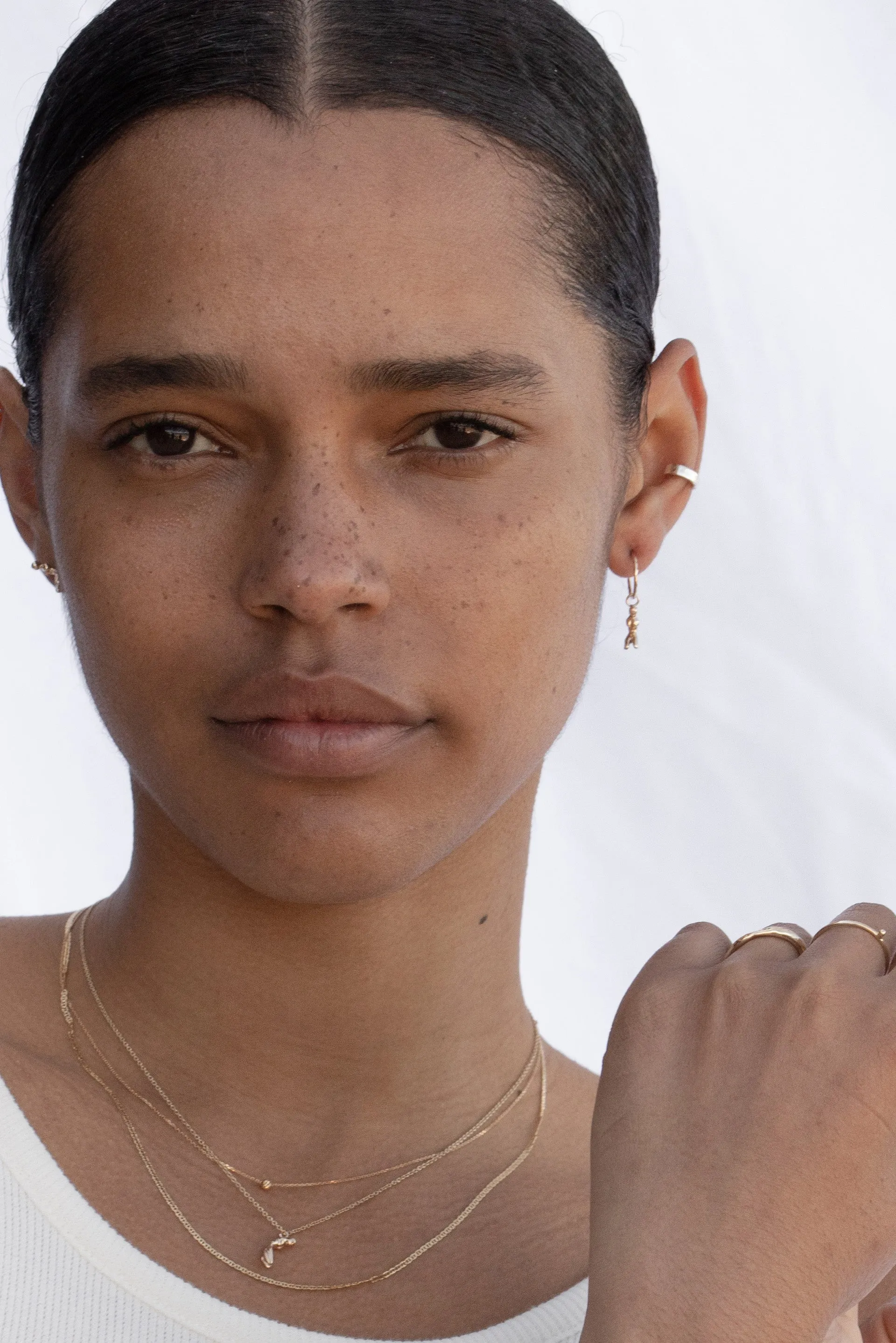 Tiny Battered Hoops | Gold