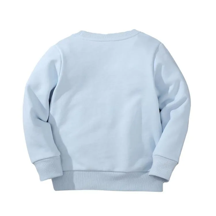 Toddler Boy's Blue Dinosaur Print Sweatshirt