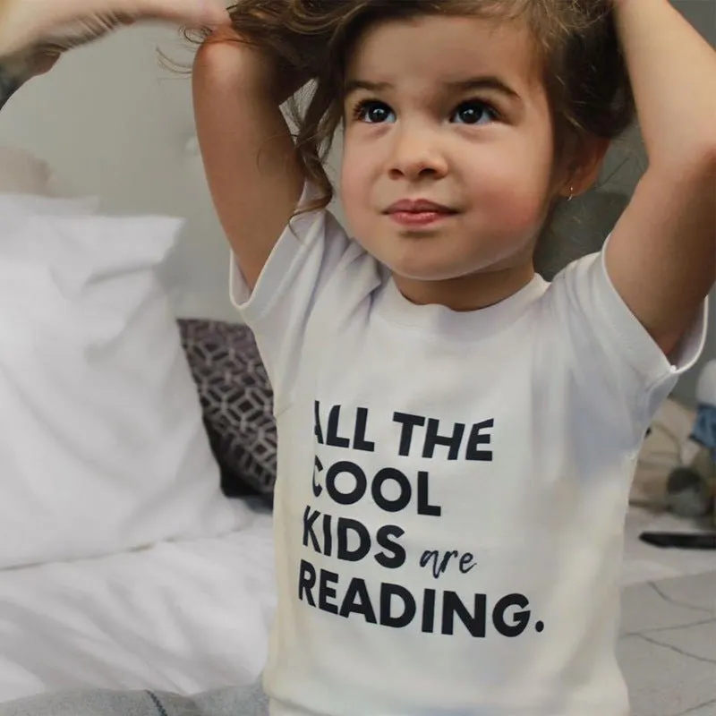 Toddler Casual Letter Print Short Sleeve Tee