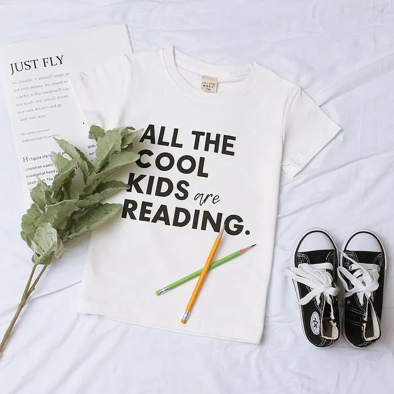 Toddler Casual Letter Print Short Sleeve Tee