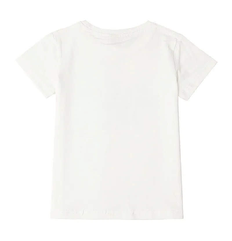 Toddler Casual Letter Print Short Sleeve Tee