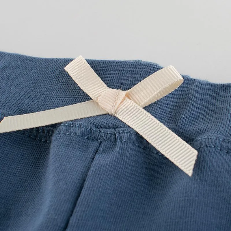 Toddler Girls Cotton Shorts in Pink and Blue