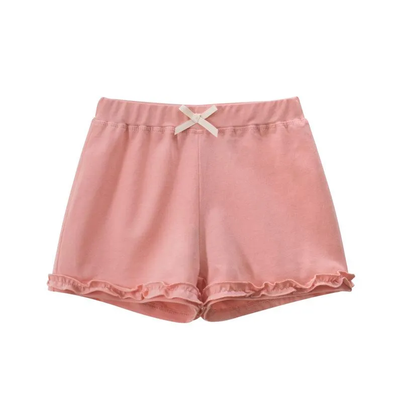 Toddler Girls Cotton Shorts in Pink and Blue