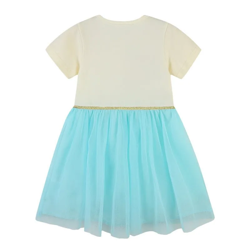 Toddler Girl's Unicorn Print Dress