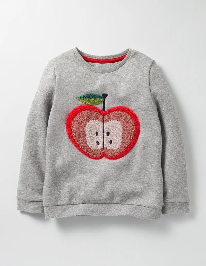Toddler/Kid Apple Design Sweatshirt