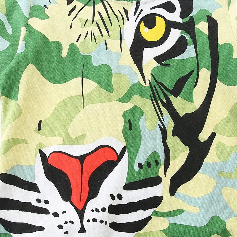 Toddler/Kid Boy Camouflage Tiger Design Sweatshirt